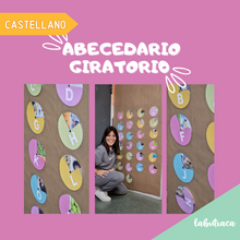 Cargar imagen en el visor de la galería, Abecedario giratorio - CASTELLANO
