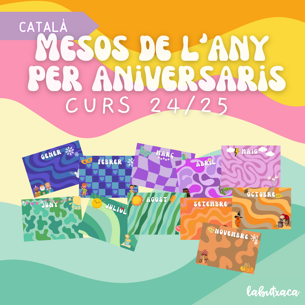 Aniversaris de l'aula 24/25 - CATALÀ