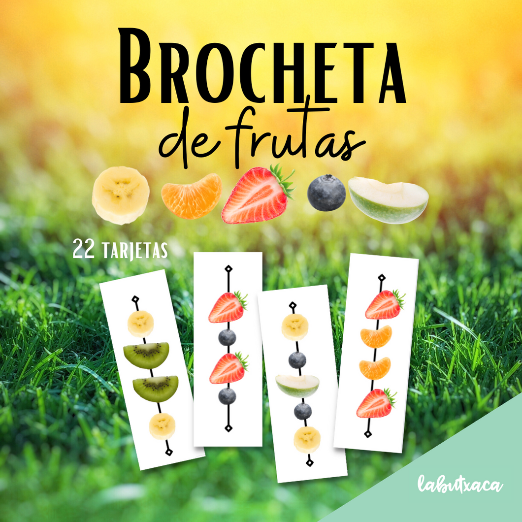 Brocheta de frutas