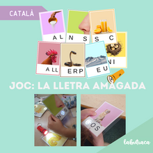 Cargar imagen en el visor de la galería, La lletra amagada - Per jugar amb llanterna i descobrir la lletra.
