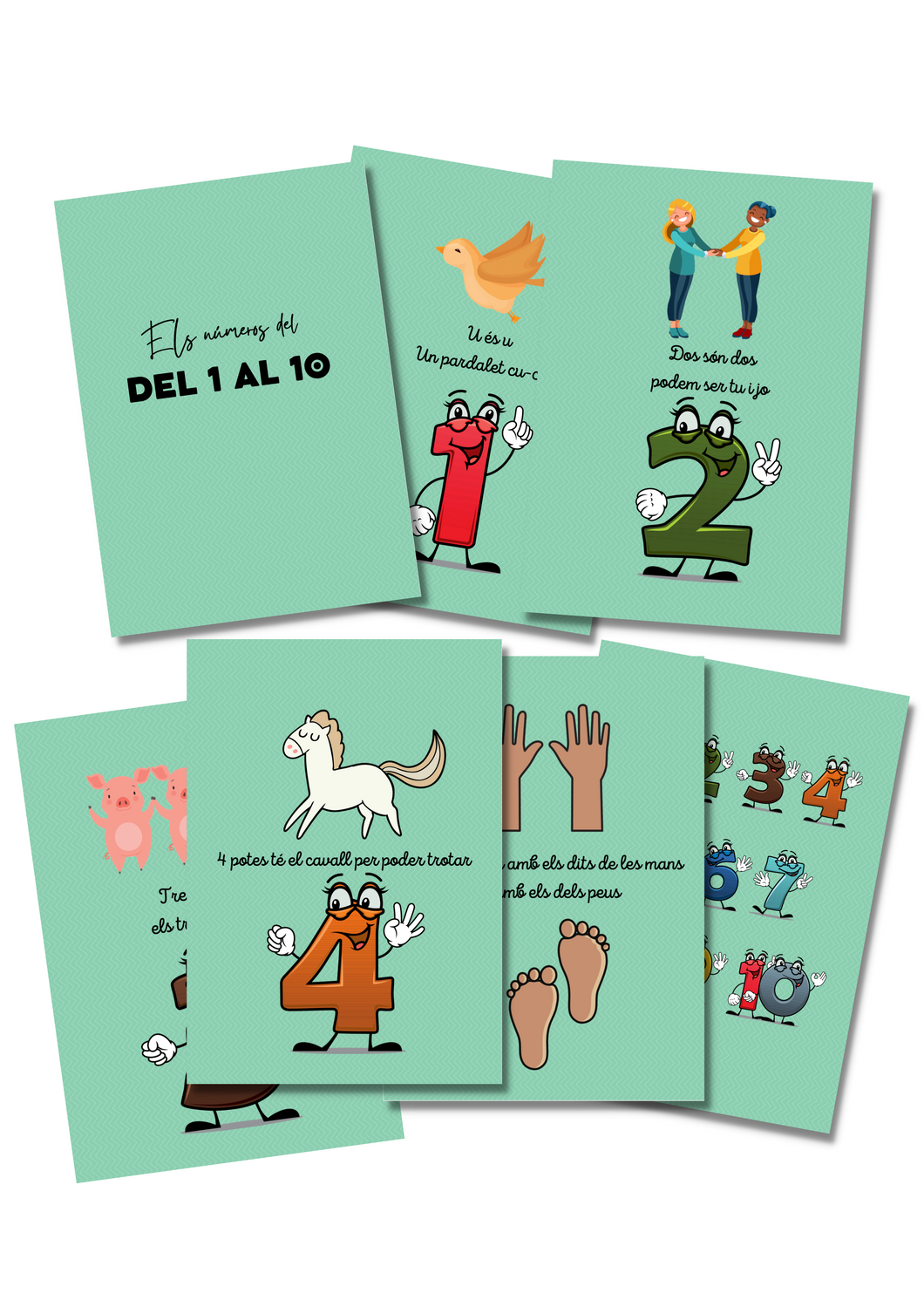 Llibret de la cançó: Els números del 1 al 10